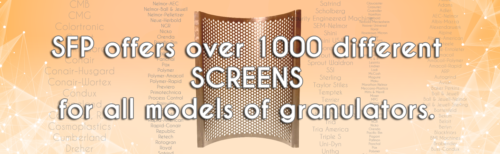 granulator screen models